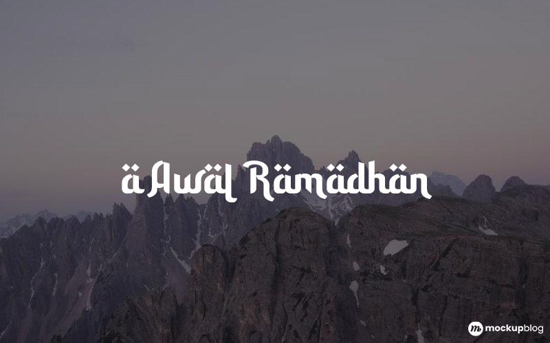 eine Awal Ramadhan-Schriftart