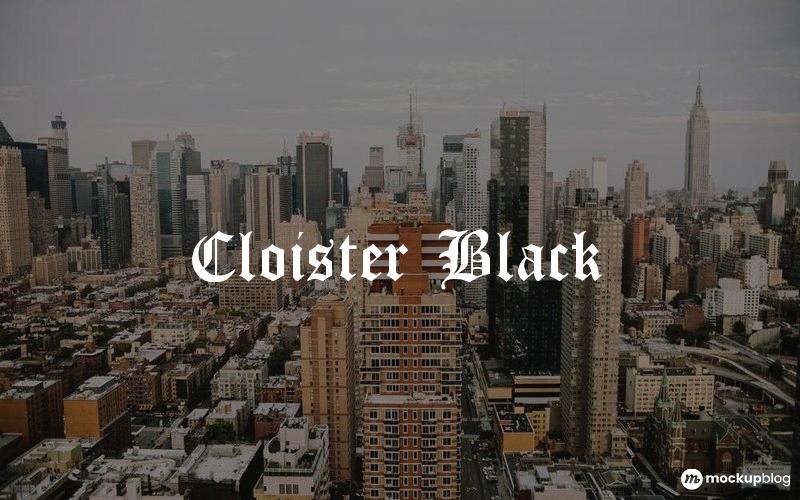 Cloister Black Font