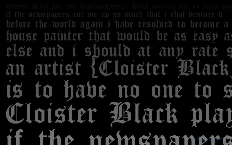 Cloister Black Font