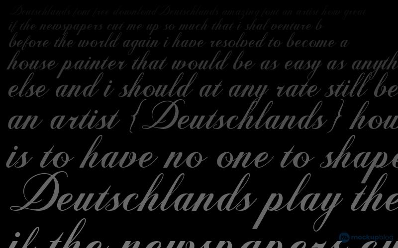 Deutschlands Schriftart