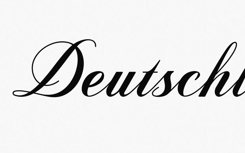 Deutschlands Schriftart