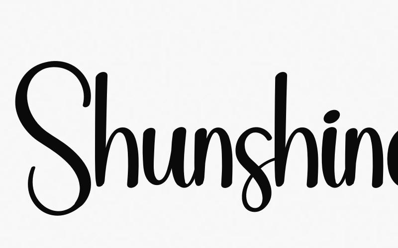 Shunshine-Schriftart