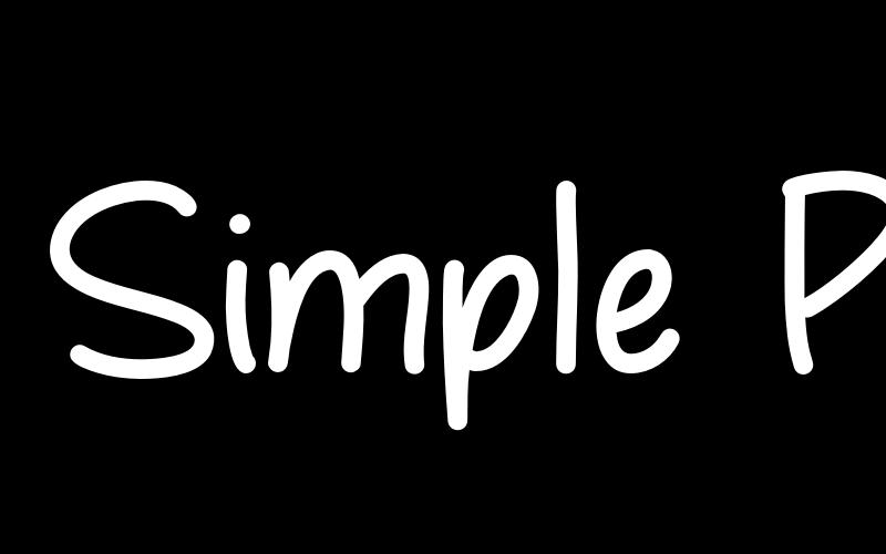 Simple Plan Font