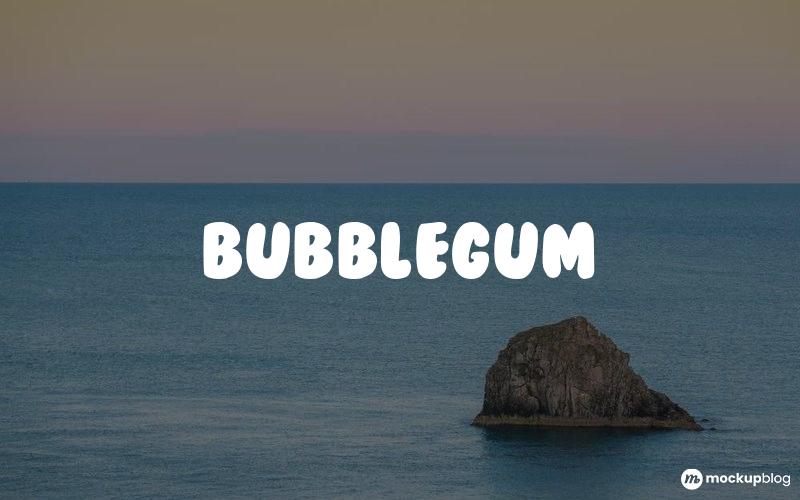 BubbleGum Yazı Tipi