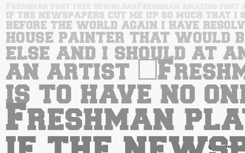 Freshman Font