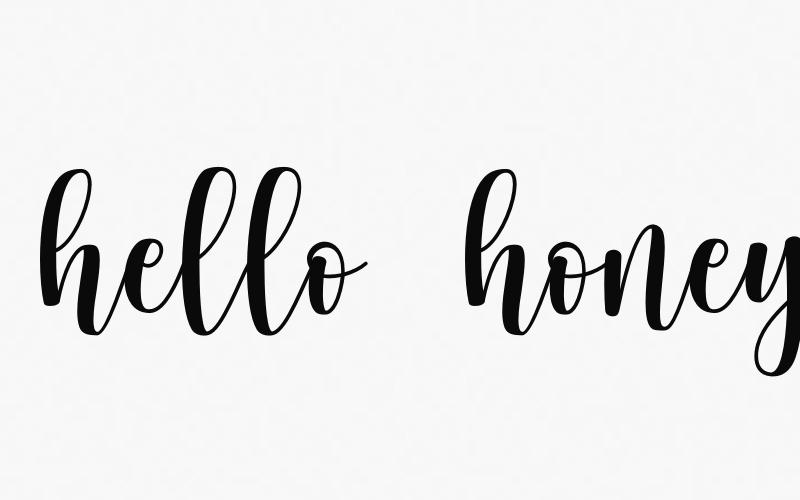 hello honey – Personal Use Font