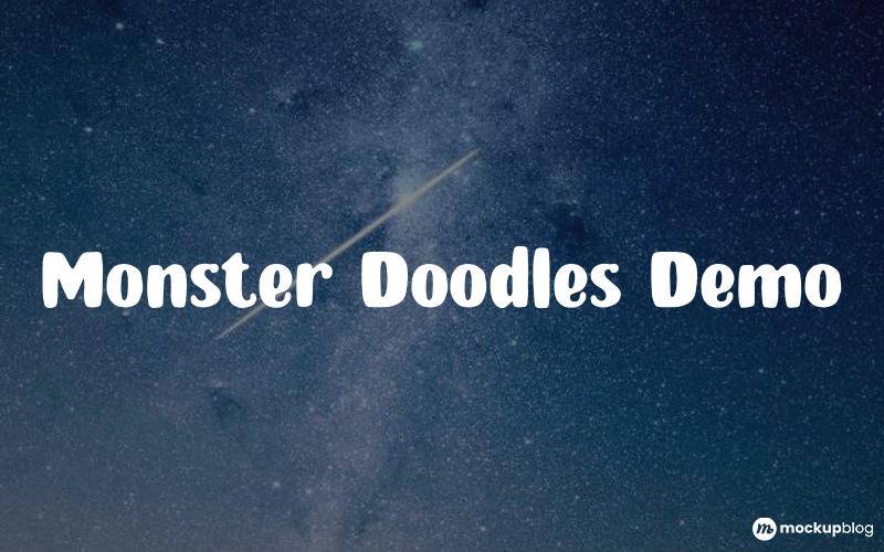 Monster Doodles Demo Font