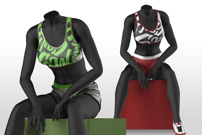 Crop Top Mannequin Mockup