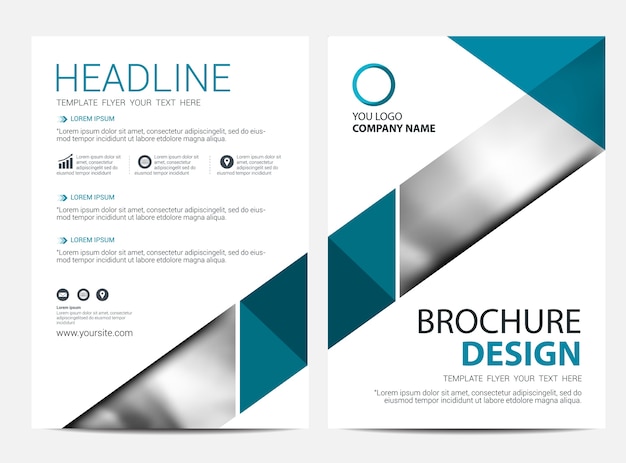 Brochure or flyer design template background