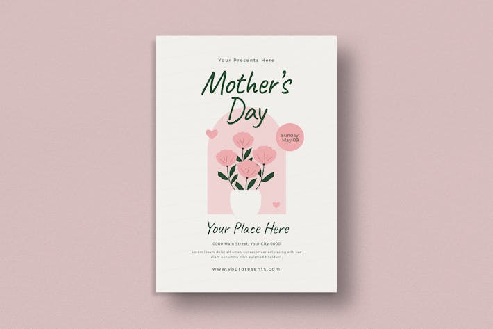 Mother’s Day Flyer, Print Templates ft. celebration