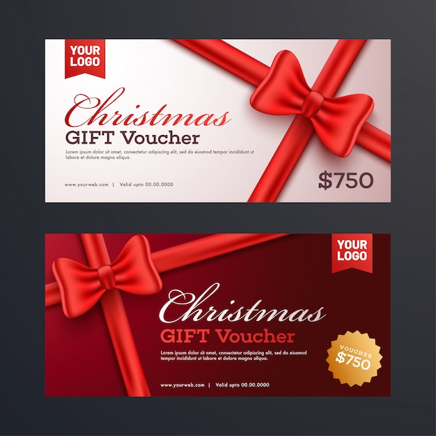 Christmas gift vouchers.