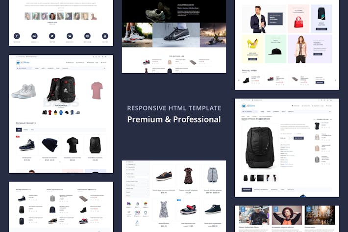 AllStore – MultiConcept eCommerce Shop Template, Site Templates ft. computer