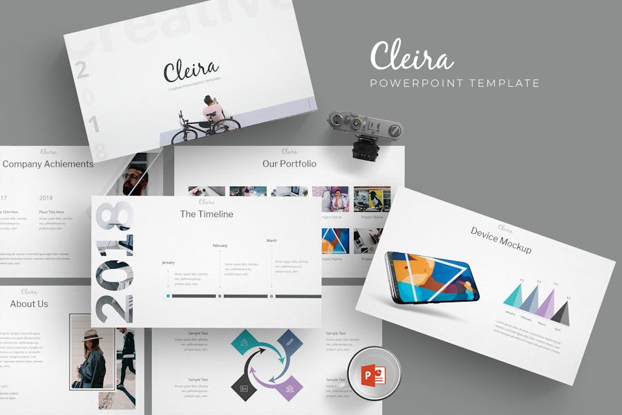 Cleira – Powerpoint Templates Incl. bright