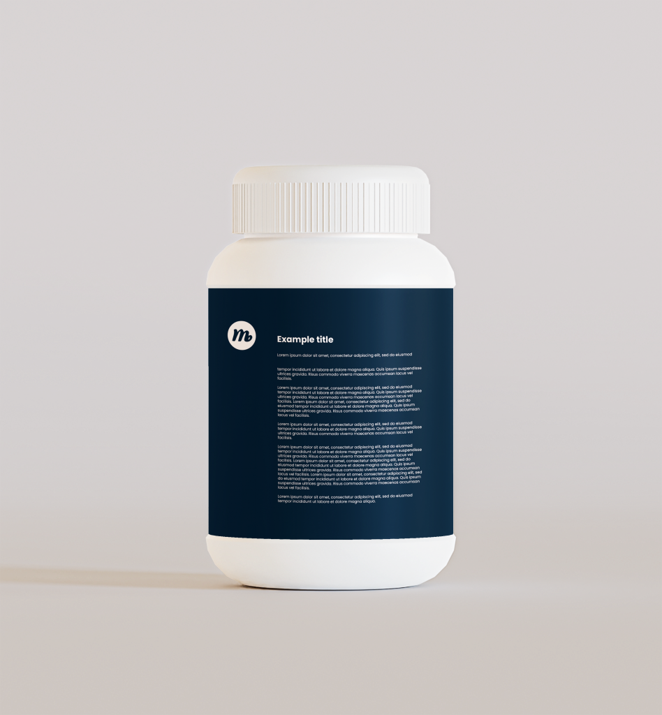 Supplement Banner Mockup Free Download