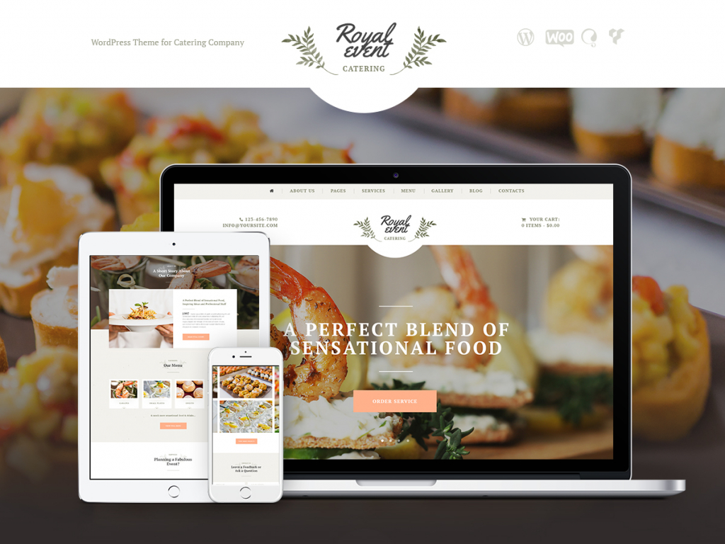 Royal Event | Catering & Wedding Theme Free Download