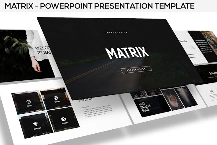 Matrix – minimal powerpoint presentation Incl. inimal