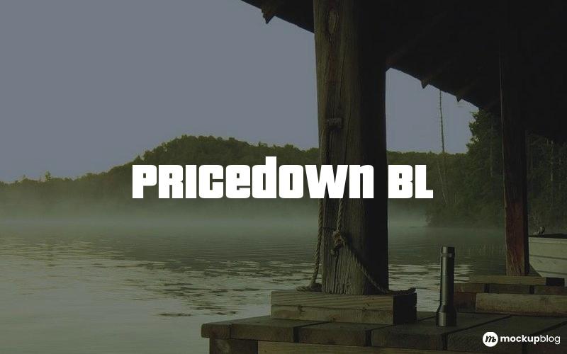 Schriftart Pricedown Bl