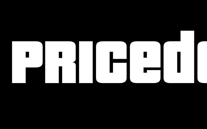 Schriftart Pricedown Bl