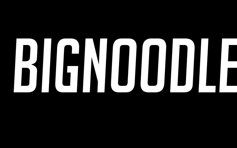 BigNoodleTitling Font