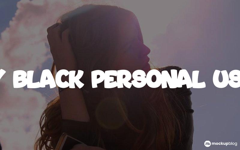 Bouncy Black PERSONAL USE ONLY Font