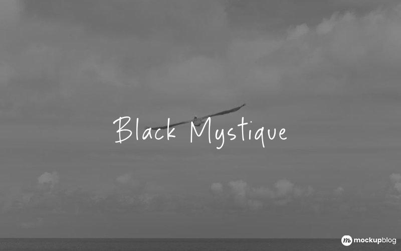 Black Mystique Schriftart