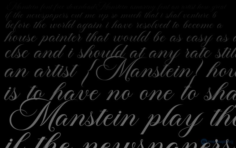 Manstein Font