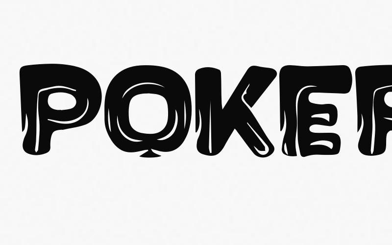 Poker in Fire Font