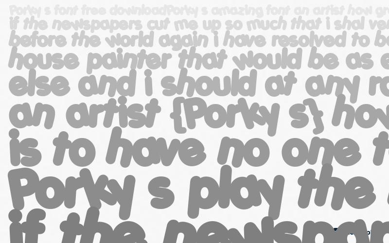 Porky s Font