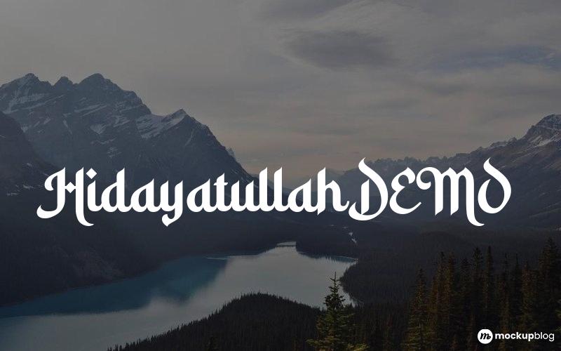 Hidayatullah DEMO Schriftart