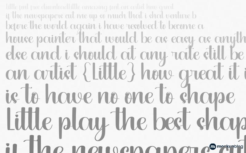 Kleine Schriftart