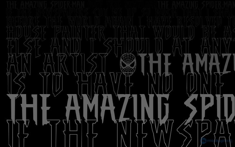 THE AMAZING SPIDER-MAN Font