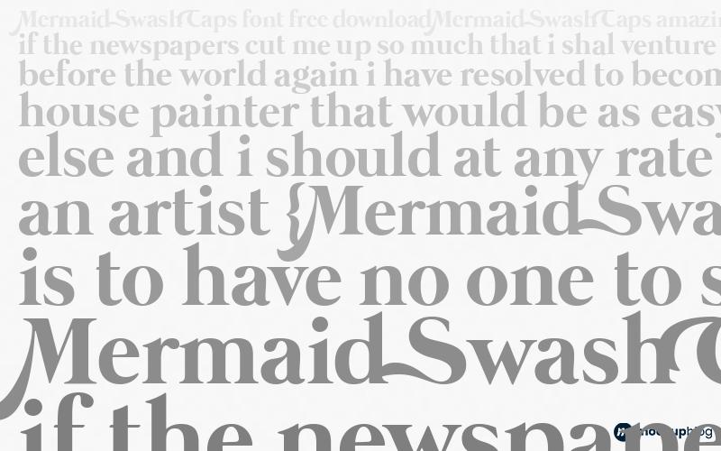 Mermaid Swash Caps Font