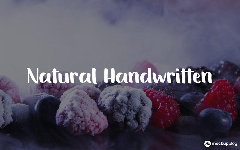 Natural Handwritten Font