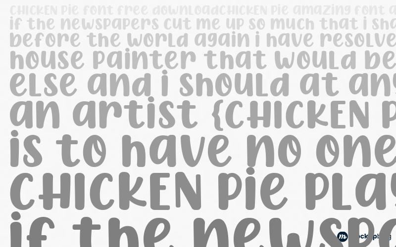 CHICKEN Pie Font