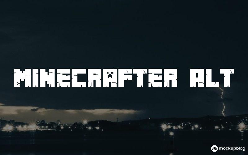 Minecrafter Alt Font