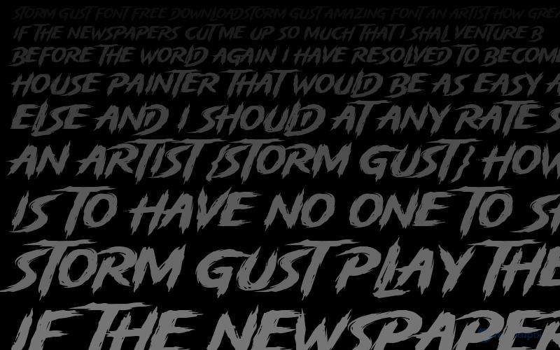 Storm Gust Font