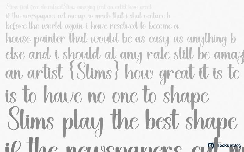 Slims Font