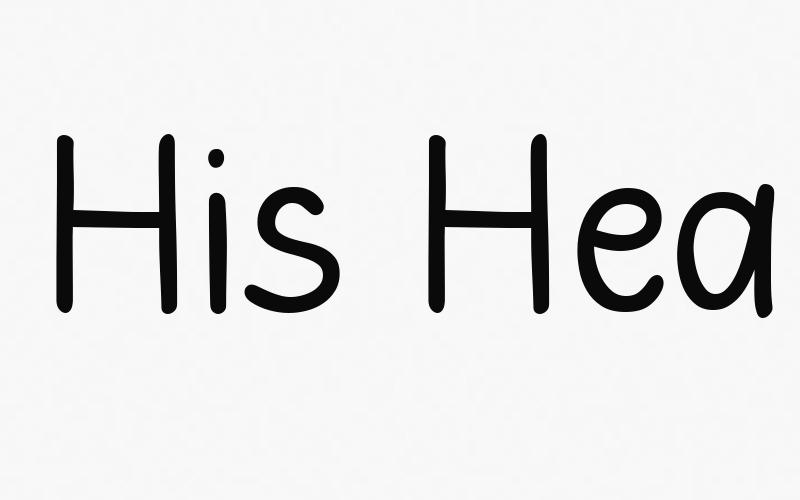 His Heart is Mine Font