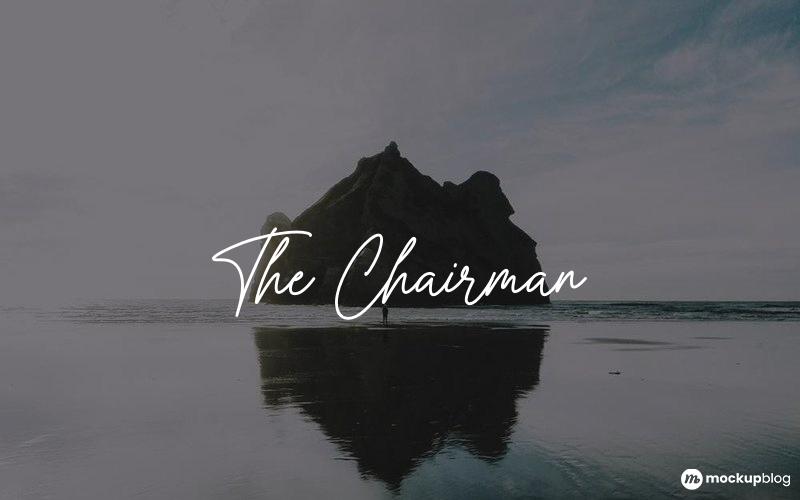 The Chairman Schriftart