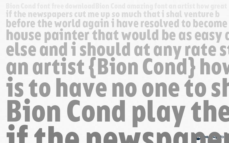 Bion Cond Font