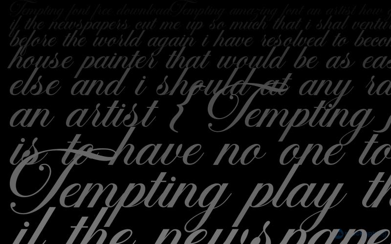 Tempting Schriftart