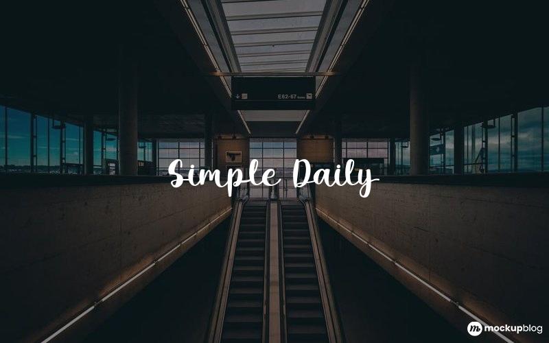 Simple Daily Font