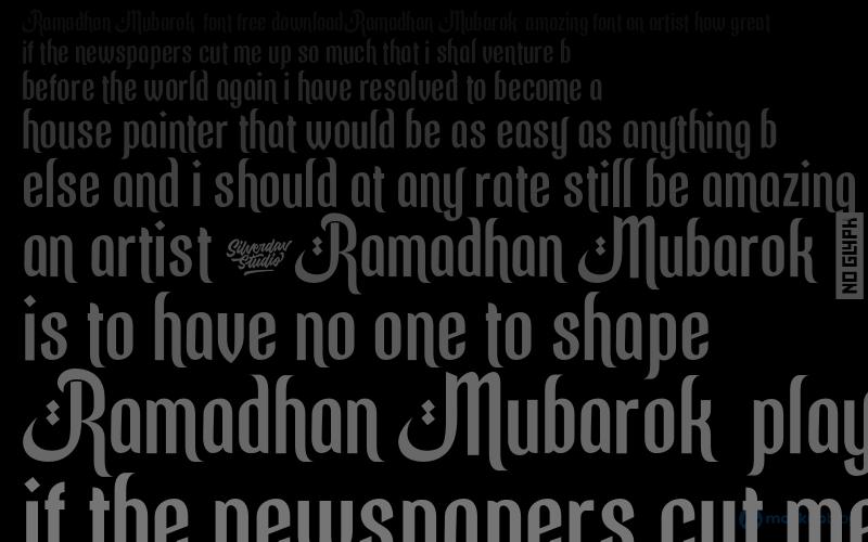 Ramadhan Mubarok  Font