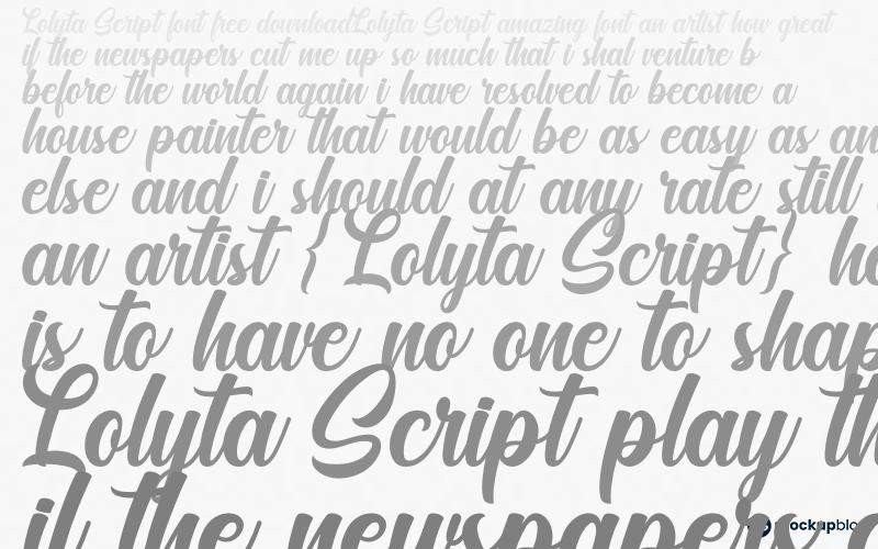 Lolyta Script Font