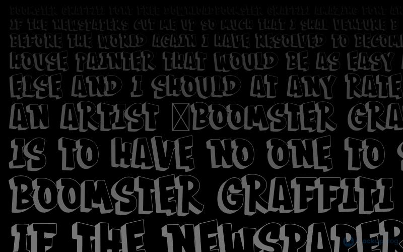 BOOMSTER Graffiti Font