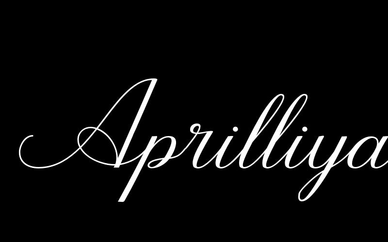 Fuente Aprilliya script