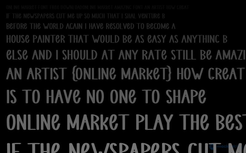 Online Market Schriftart