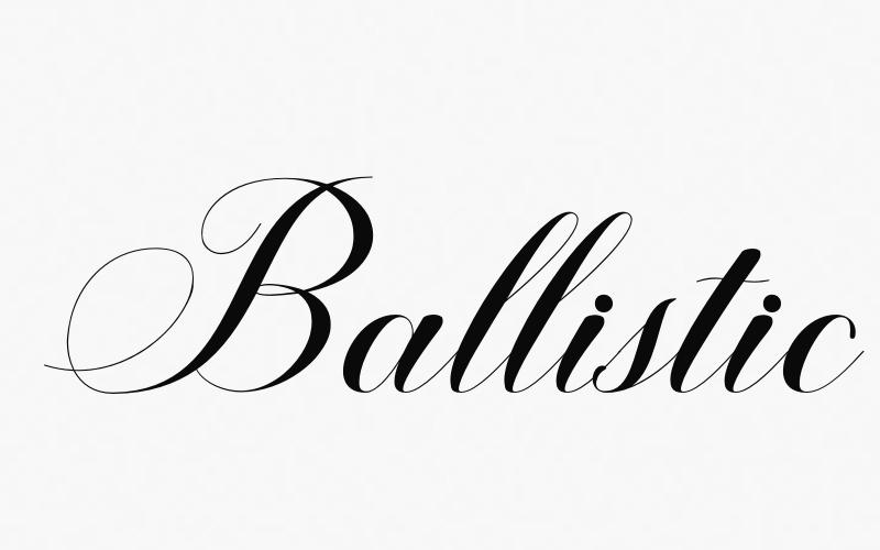 Ballistic Script Font