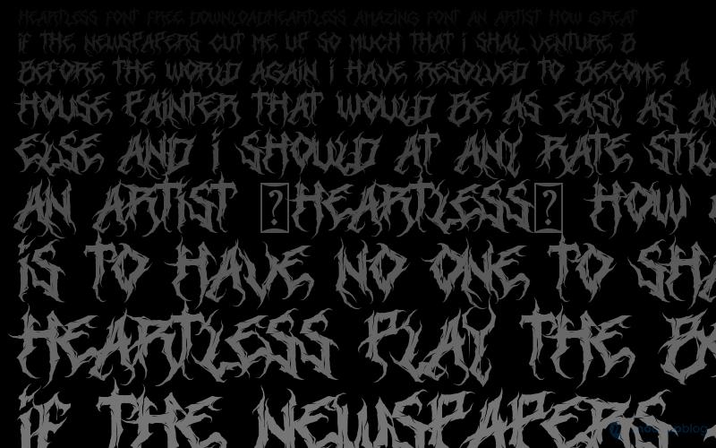 Heartless Font