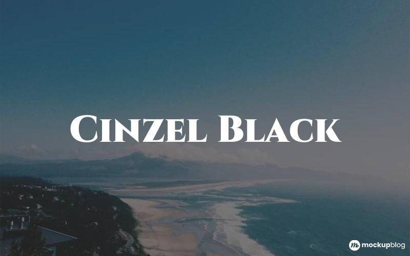 Cinzel Black Font